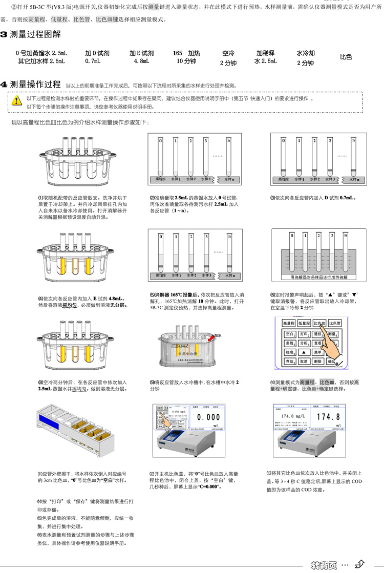 連華科技多參數(shù)水質(zhì)分析儀5B-3C型(V8)快速入門(mén)手冊(cè)